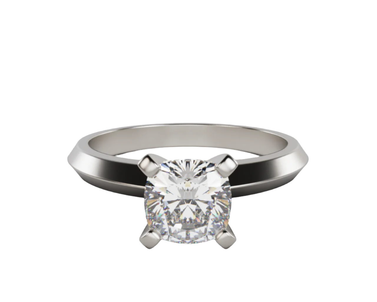 "Hana" Cushion cut  Solitaire Diamond Lab Grown Engagement Ring