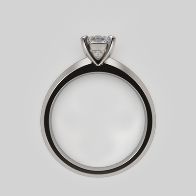 "Hana" Cushion cut  Solitaire Diamond Lab Grown Engagement Ring
