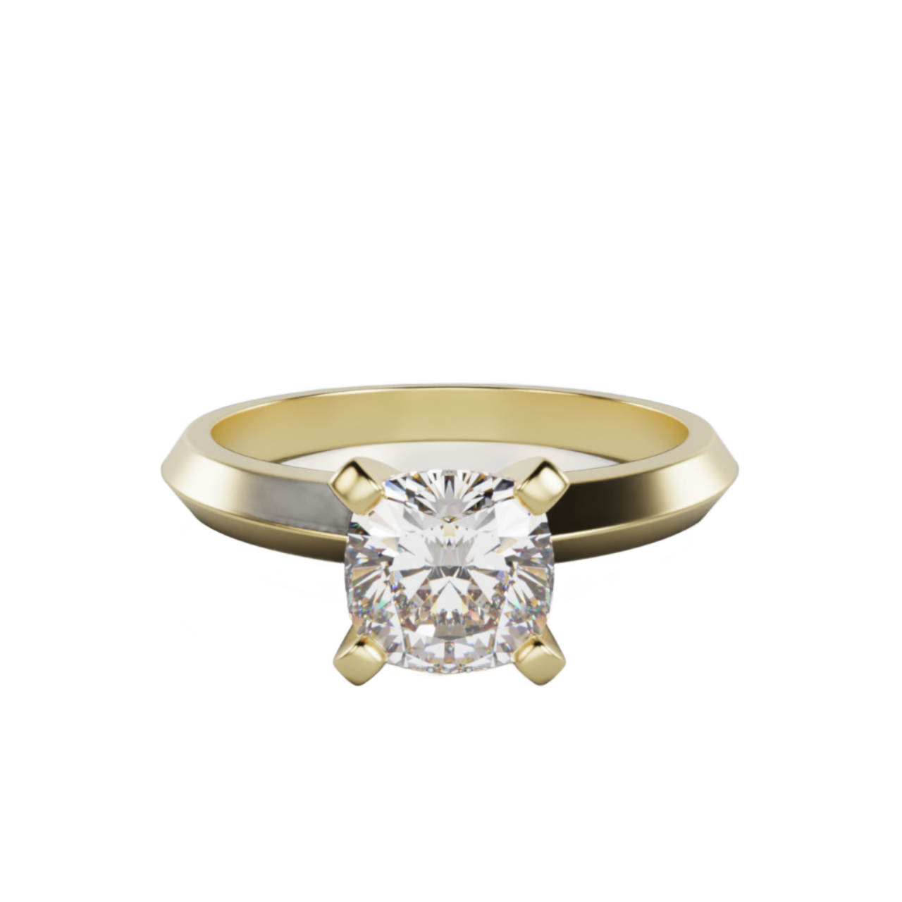 "Hana" Cushion cut  Solitaire Diamond Lab Grown Engagement Ring