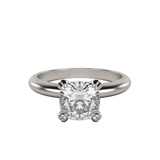 "Holly" Cushion Cut Diamond Solitaire Lab Grown Ring