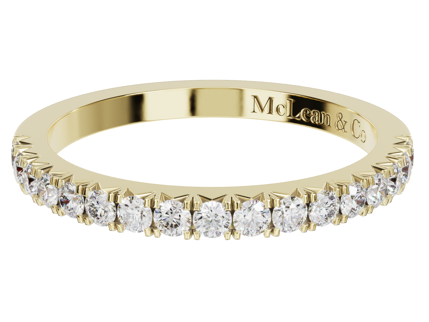 Diamond Wedding Stacker Band