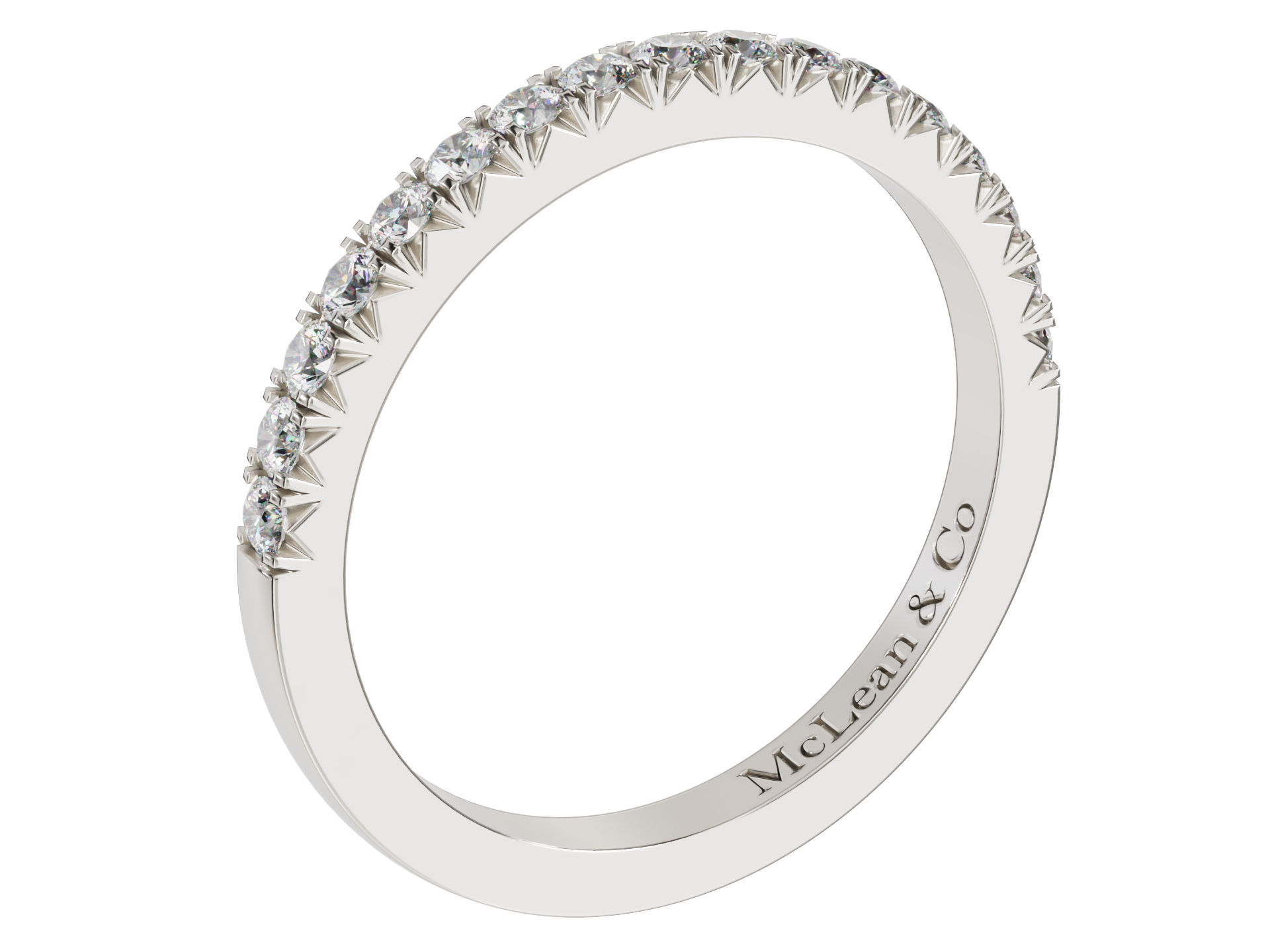 Diamond Wedding Stacker Band