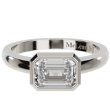 East West Emerald Cut Diamond Ring