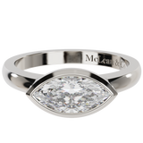 East West Marquise Cut Diamond Ring