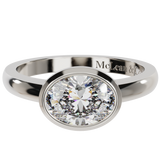 East West Oval Cut Diamond Ring