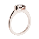 East West Oval Cut Diamond Ring