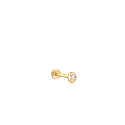 Ania Haie 14kt Gold Magma Single Diamond Labret Earring