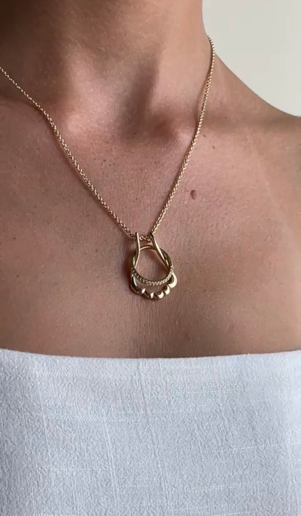 The Ring Holder Necklace - Curlicue NZ Eco Jewellery