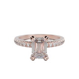 "Demi" One Carat Emerald Cut Lab Grown Diamond Engagement Ring