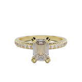 "Demi" One Carat Emerald Cut Lab Grown Diamond Engagement Ring