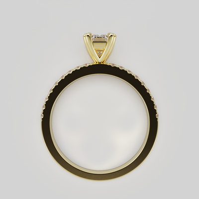 "Demi" One Carat Emerald Cut Lab Grown Diamond Engagement Ring