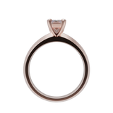 "London" Emerald Cut Diamond Solitaire Engagement Ring