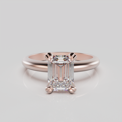 "Luxe" 1.00 Carat Emerald Cut Engagement Ring
