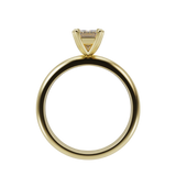 "Luxe" Emerald Cut Engagement Ring