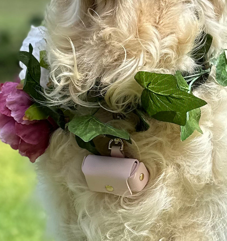 Pink Ring Bearer Pouch for Dog