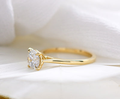 One Carat Solitare  Lab Grown Diamond Ring 18ct Gold