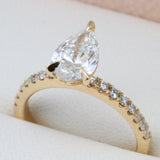 "Elsa" Lab Grown Diamond Pear Cut Engagement Ring