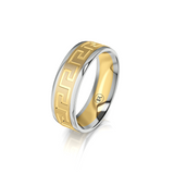 Men's Wedding Band Two Tone