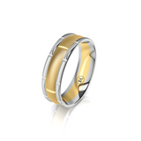 Men's Wedding Band Two Tone