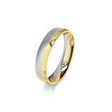 Men's Wedding Band Two Tone