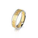 Men's Wedding Band Two Tone