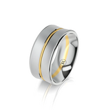 Men's Wedding Band Two Tone