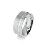 Men's Wedding Band Two Tone