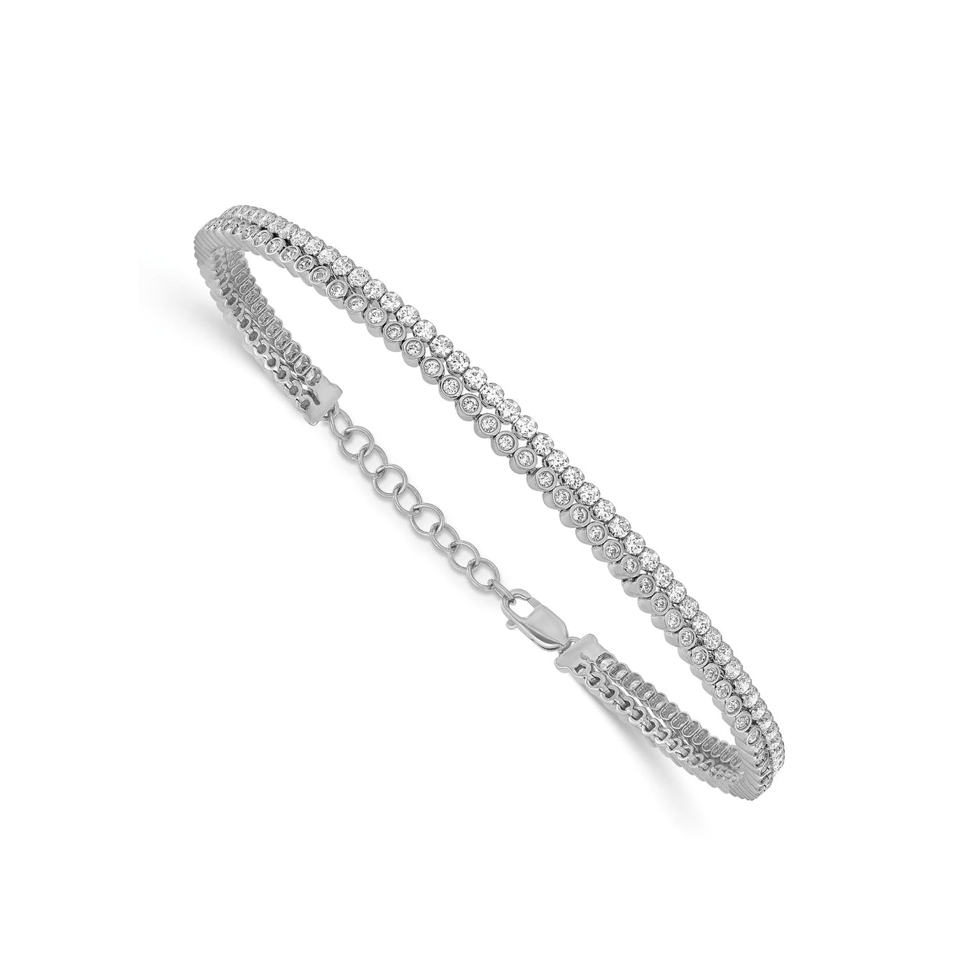 2.88ct Lab Grown Diamond Bracelet in 18K White Gold