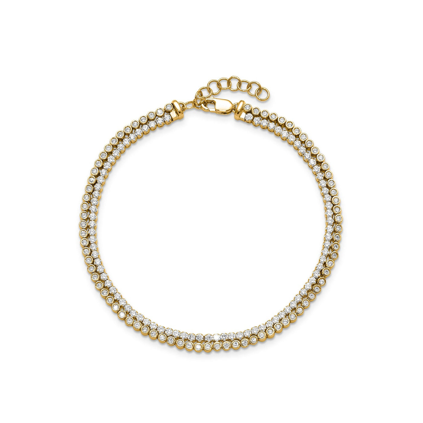 2.88ct Lab Grown Diamond Bracelet in 18K Yellow Gold