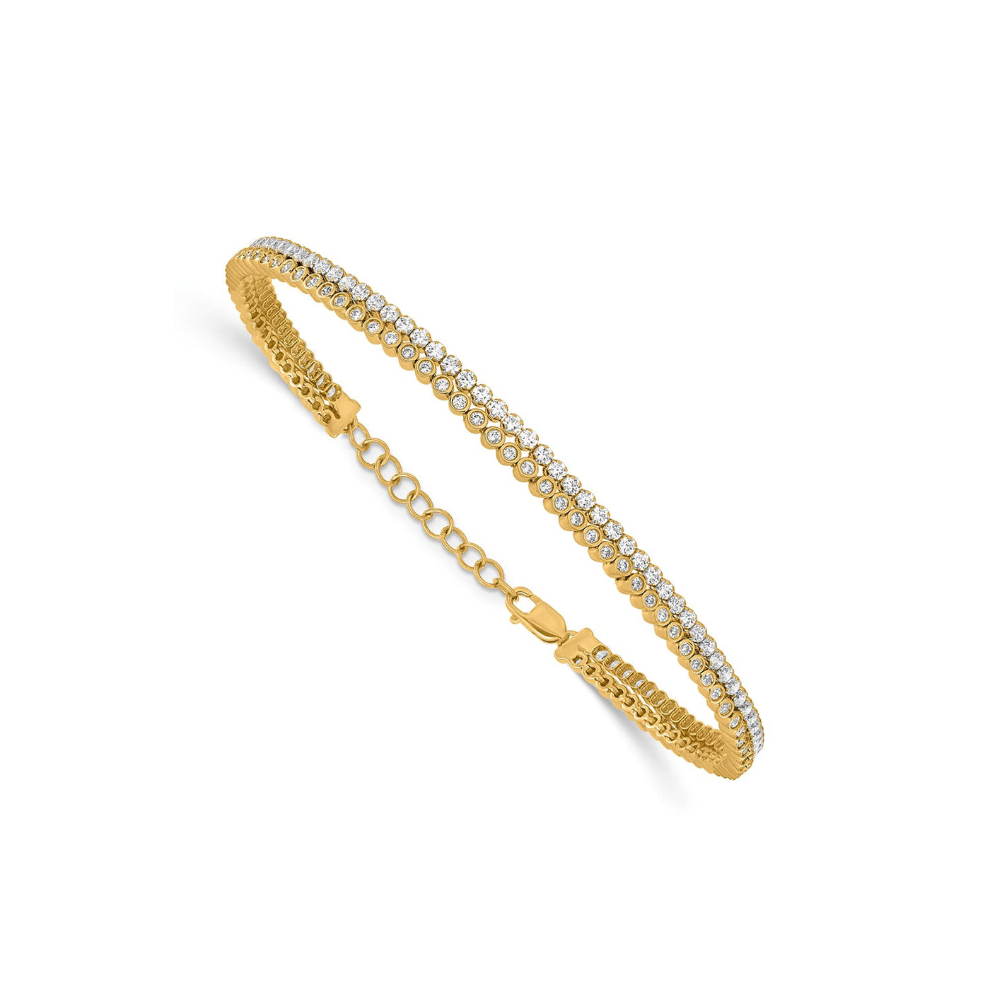 2.88ct Lab Grown Diamond Bracelet in 18K Yellow Gold