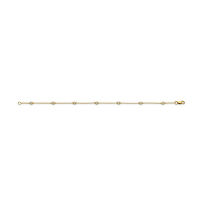 Minimalist Diamond Bracelet Lab Grown