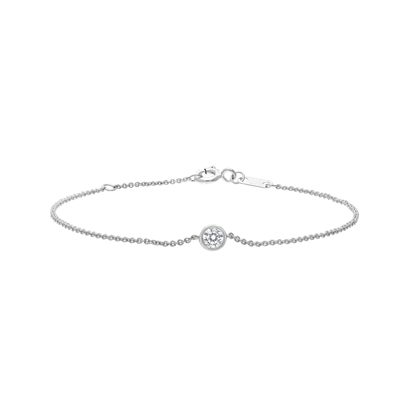 0.15ct Lab Grown Diamond 16-18cm Bracelet in 9K White Gold