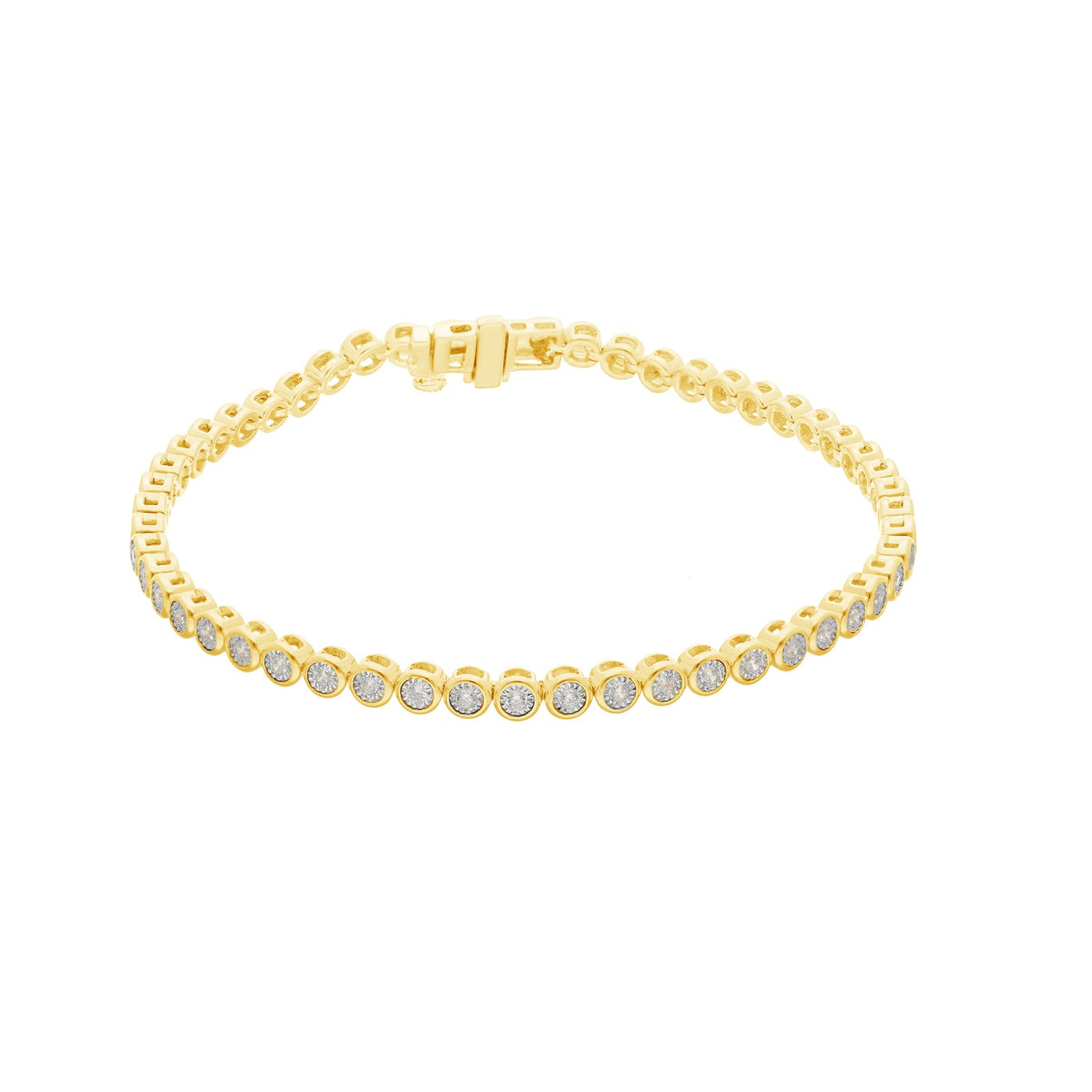 0.54ct Lab Grown Diamond 18cm Bracelet in 9K Yellow Gold