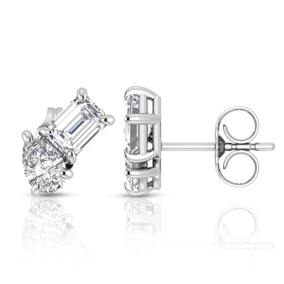 2.40ct Toi et Moi Lab Grown Diamond Ear Studs