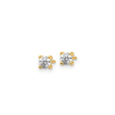 0.50ct Lab Grown Diamond Earrings in 9K Yellow Gold