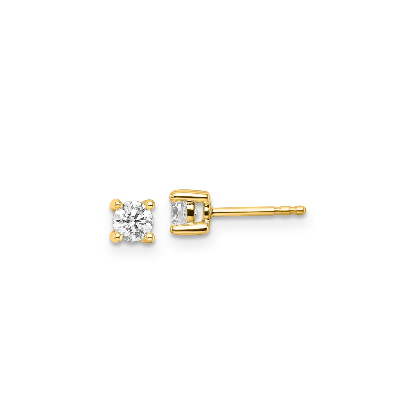 0.50ct Lab Grown Diamond Earrings in 9K Yellow Gold