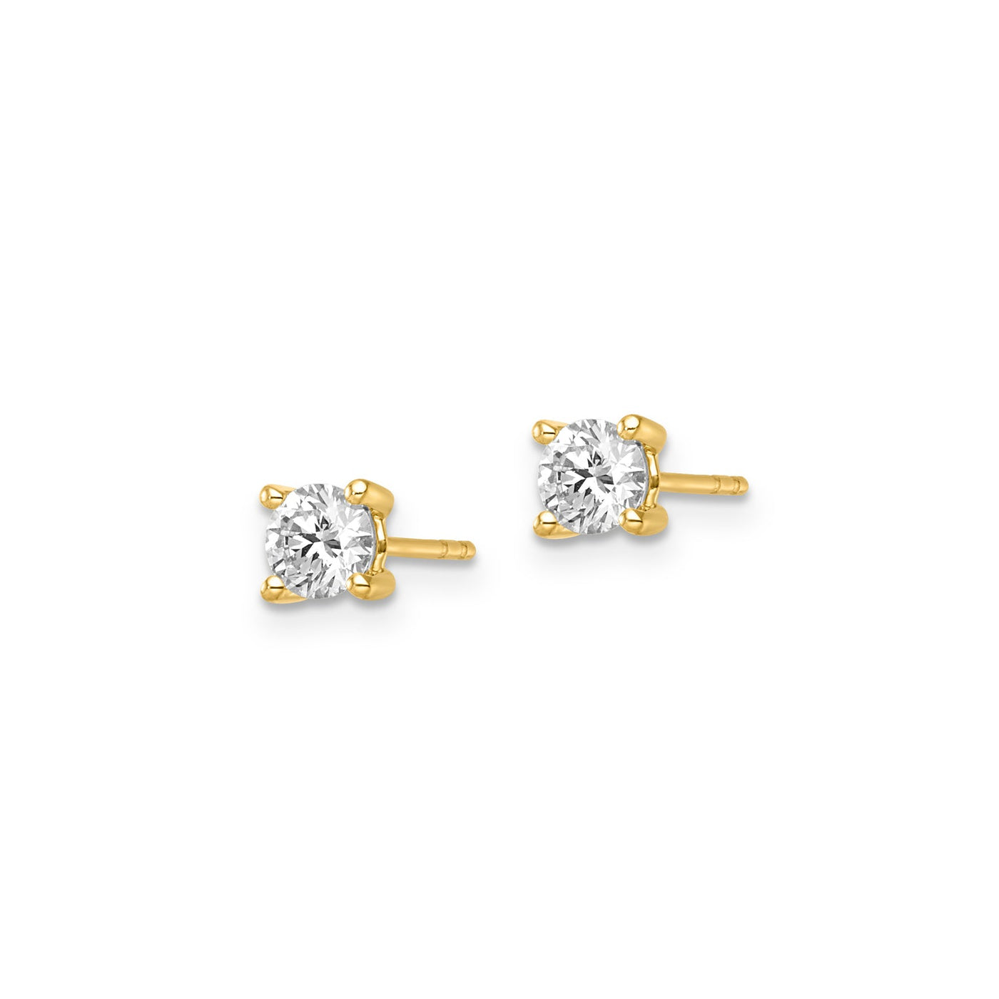 0.75ct Lab Grown Diamond Earrings in 9K Yellow Gold