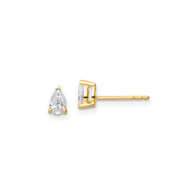 0.50ct Lab Grown Diamond Earrings in 9K Yellow Gold