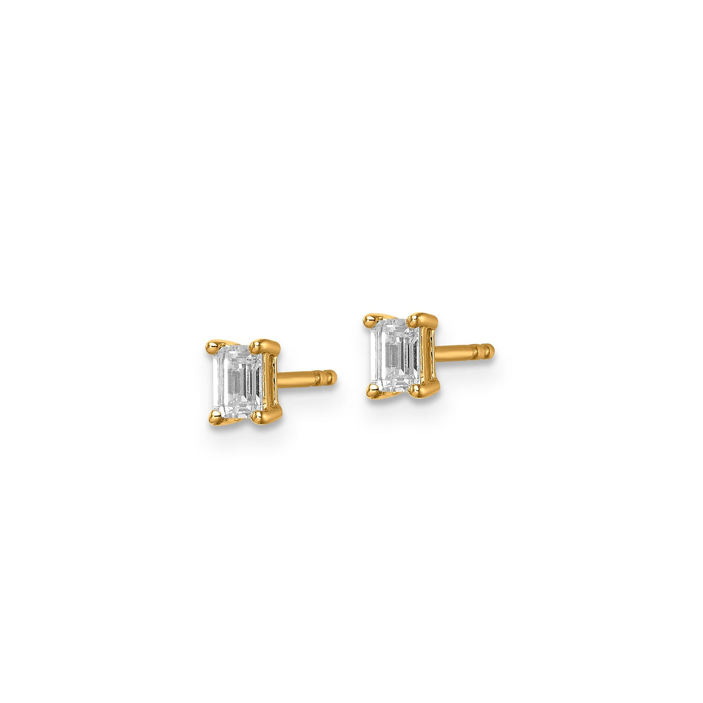 0.50ct Lab Grown Diamond Earrings in 9K Yellow Gold