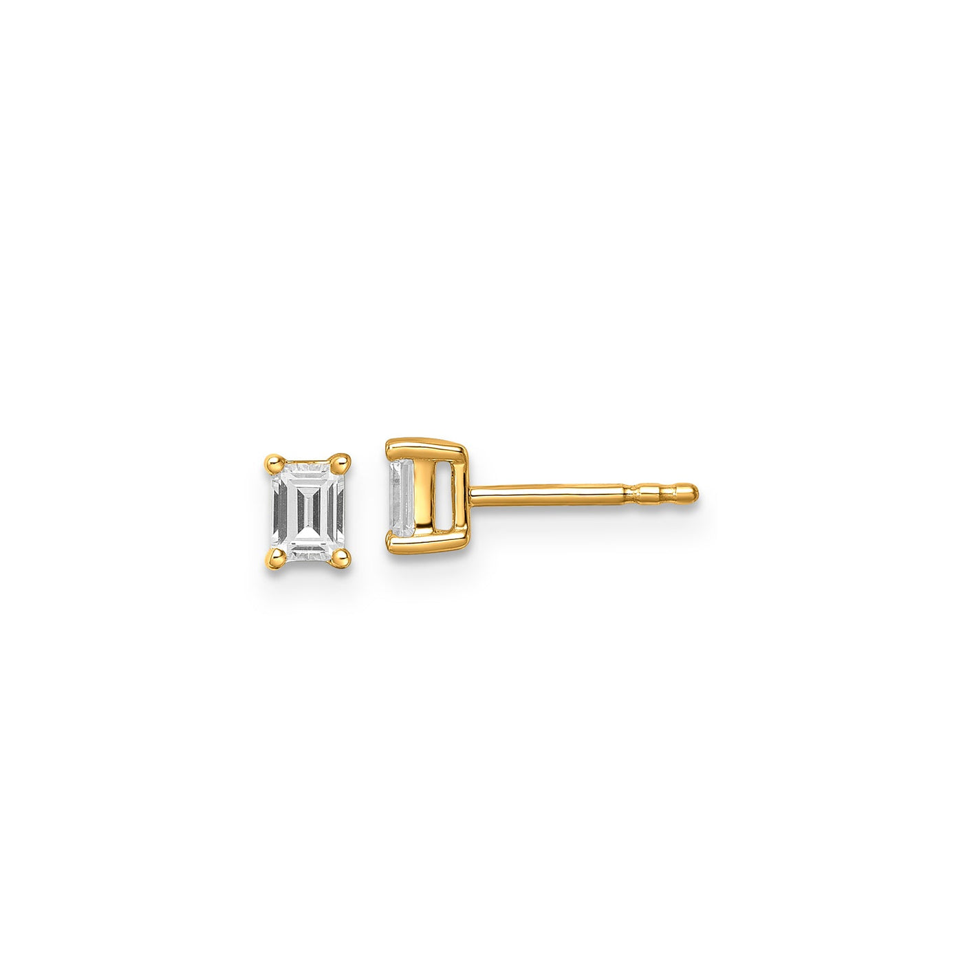 0.50ct Lab Grown Diamond Earrings in 9K Yellow Gold