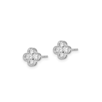 0.74ct Lab Grown Diamond Earrings in 9K White Gold