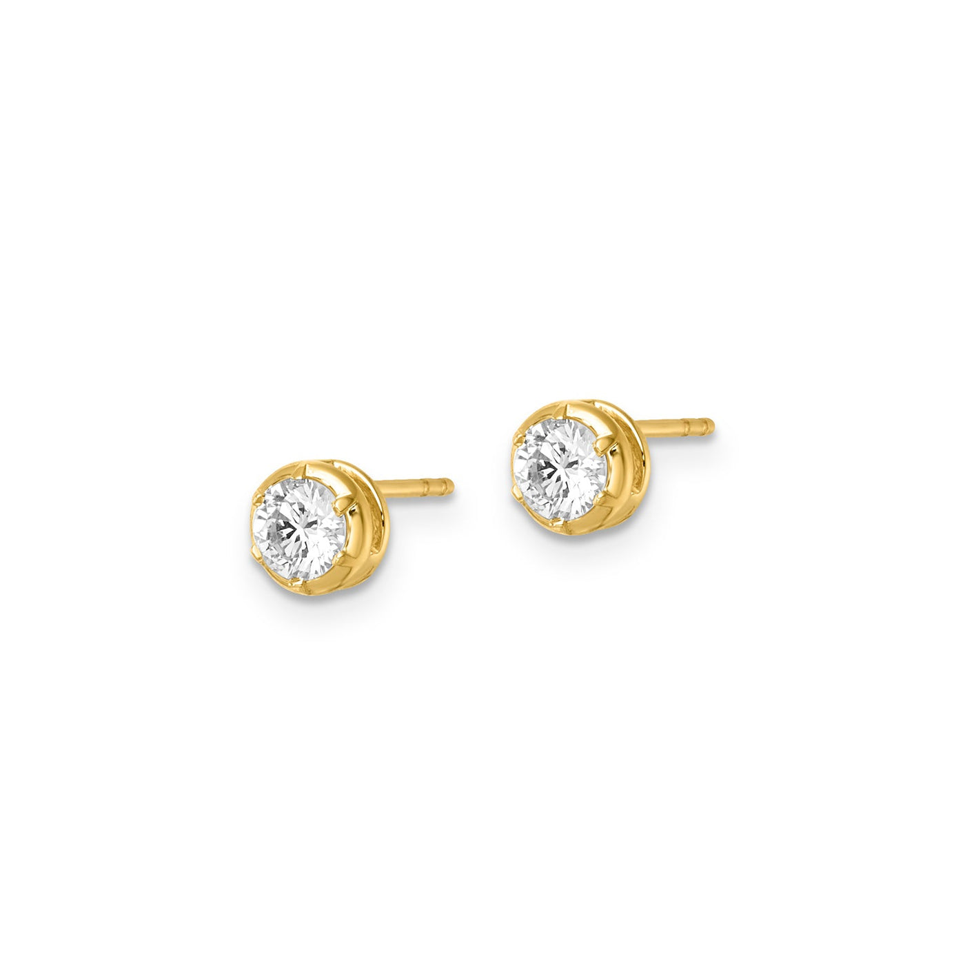 0.50ct Lab Grown Diamond Earrings in 9K Yellow Gold