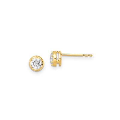 0.50ct Lab Grown Diamond Earrings in 9K Yellow Gold