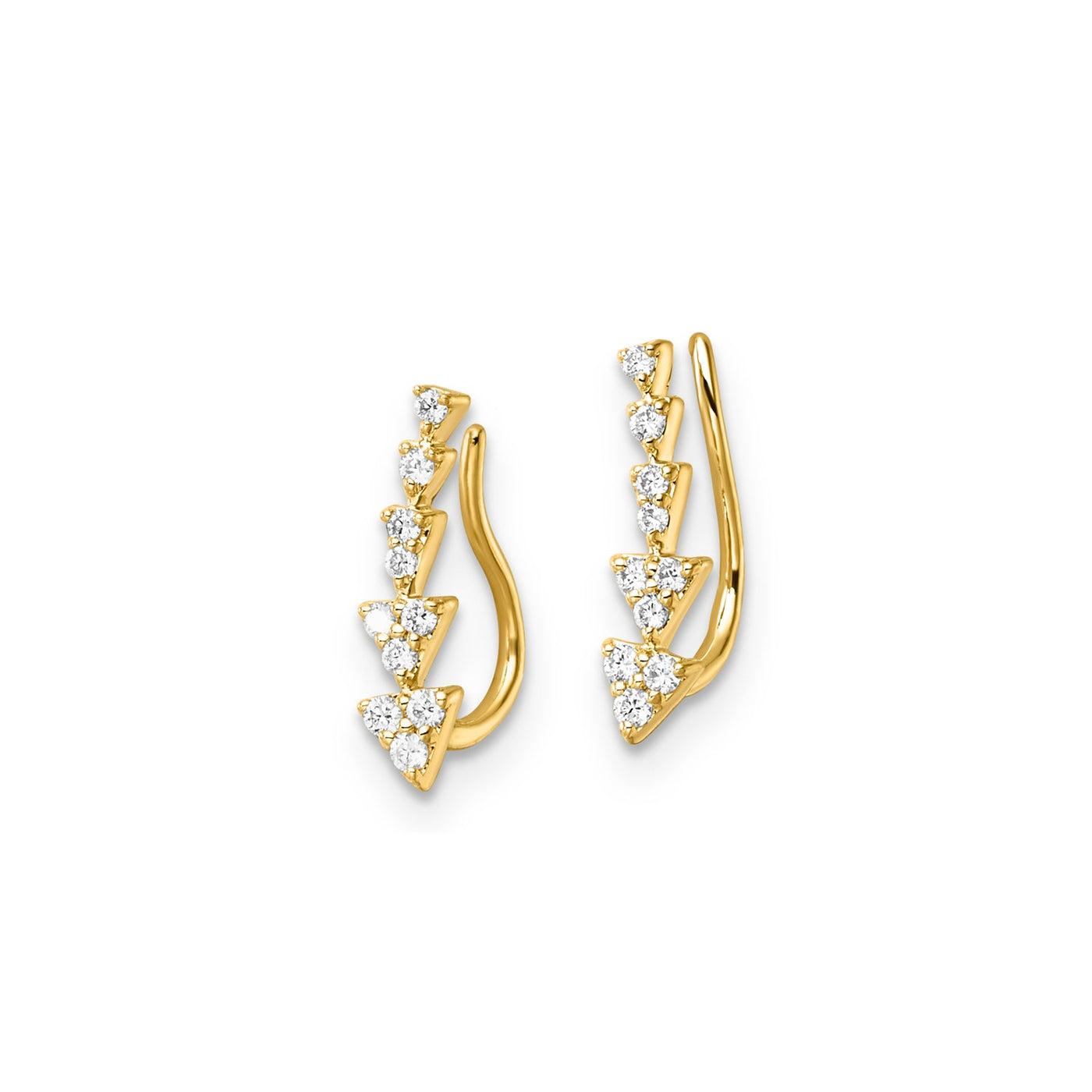 0.15ct Lab Grown Diamond Earrings in 9K Yellow Gold