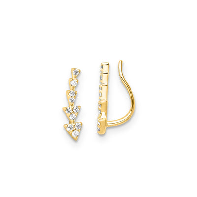 0.15ct Lab Grown Diamond Earrings in 9K Yellow Gold