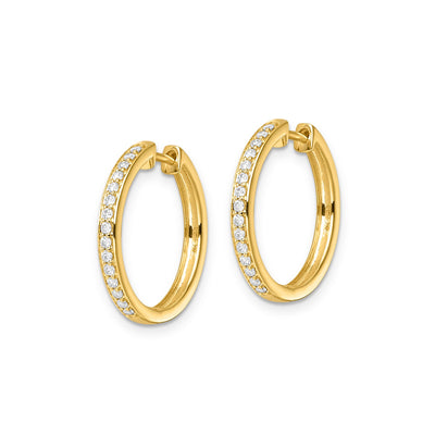 0.33ct Lab Grown Diamond Earrings in 9K Yellow Gold