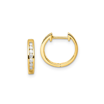 0.25ct Lab Grown Diamond Earrings in 9K Yellow Gold