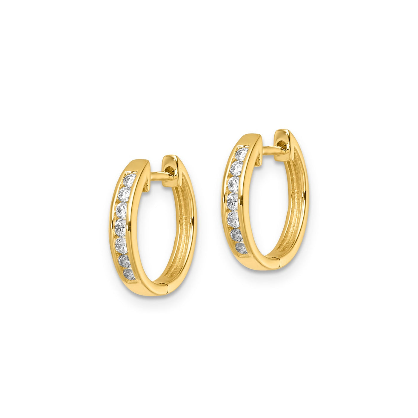 0.25ct Lab Grown Diamond Earrings in 9K Yellow Gold