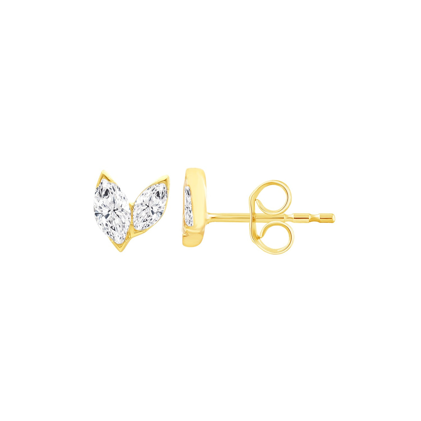 0.32ct Lab Grown Diamond Earrings in 9K Yellow Gold