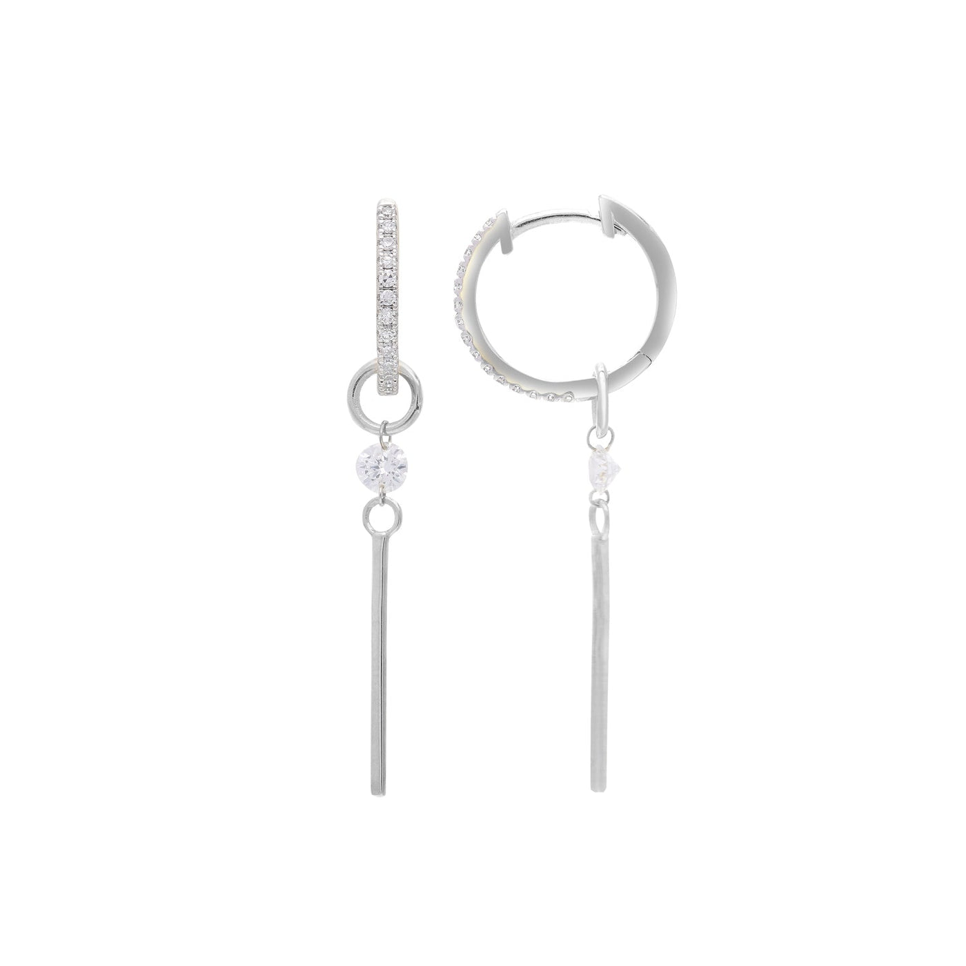 0.5ct Lab Grown Diamond Earrings in 9K White Gold